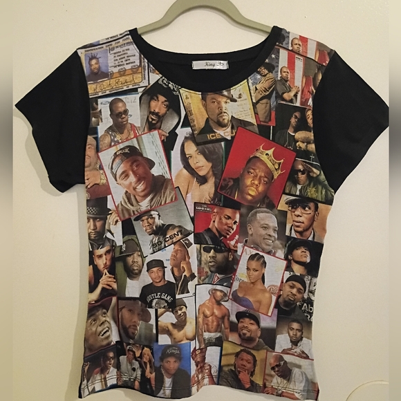 King 30 Other - King 30 Unisex Black Graphic Tee with Music Legends Sz S‎